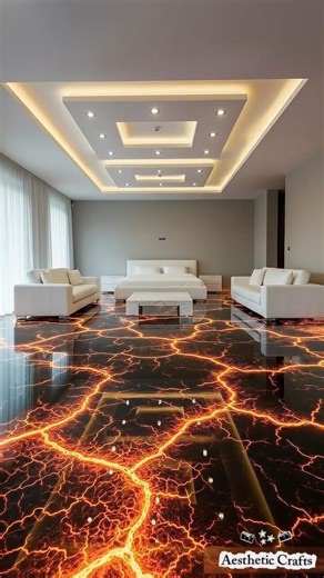 This Epoxy Floor Looks TOO Real #epoxy #design