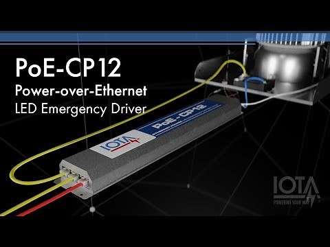 The IOTA PoE-CP LED Emergency Driver for Power-over-Ethernet Lighting