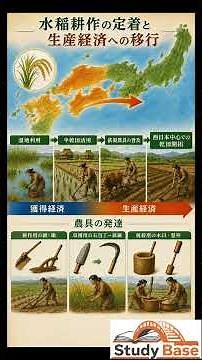 稲作の定着と農具の発達（大学受験用 流れで覚える日本史 弥生時代～古墳時代 ショート1）