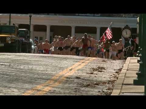 Ohio University Students Run Nearly Naked Mile For Charity