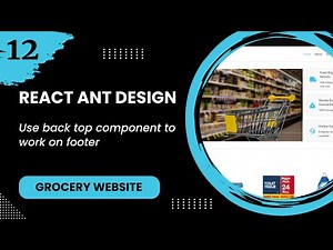 React JS #12 - Use back top component to work on footer
