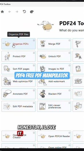 Free PDF manipulator, pdf24