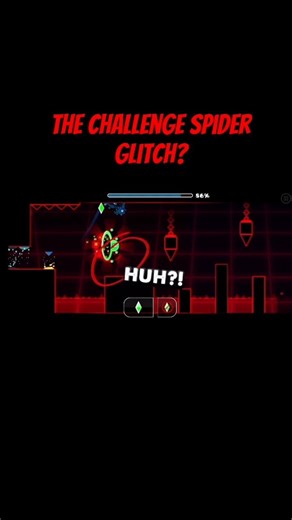 Spider glitch in The Challenge#geometrydash