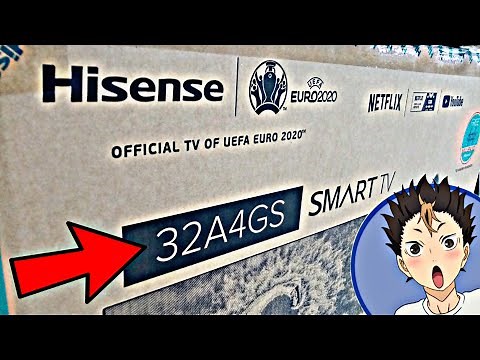 Unboxing Hisense 32 inches fullHD smart tv 32A4GS