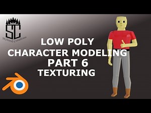 Low Poly Character Tutorial - Blender Beginners Part 6 || Texturing