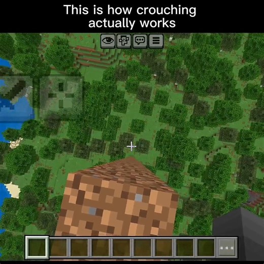 this is how crouching works #minecraft