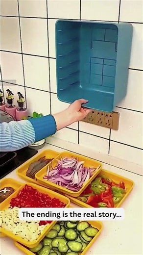 🥦6 Layer Wall Mounted Vegetable Storage Rack|Space Saving Kitchen Wall Organizer#3749‪@sovorsgadget‬