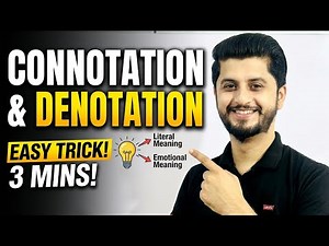 Connotation & Denotation | Easy Trick in 3 Minutes | English Grammar