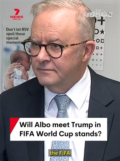 Anthony Albanese considers going to the FIFA World Cup next month to watch the Socceroos and to meet President Trump. For more, watch The Issue podcast at YouTube or download the LiSNTR app. #7news #auspol #fifaworldcup