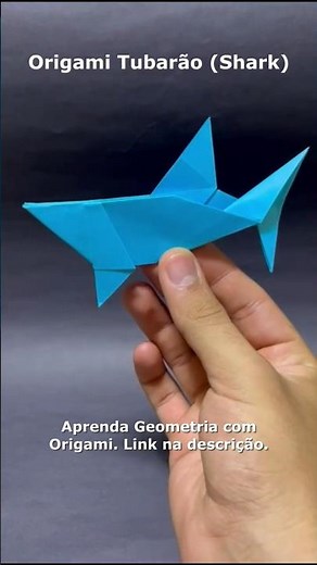 Tubarão de Origami em 10 Segundos! 🦈