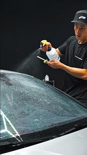 Front windshield LLumar AIR80 installation. Blocks heat, stops UV rays, and stays totally invisible.