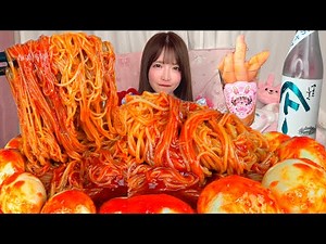 【大食い】韓国ビビン麺【ASMR】