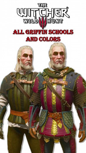All Witcher Griffin School Gear from base to Grandmaster including all colors from The Witcher 3 Wild Hunt 4K Gameplay. #thewitcher3 #thewitcher #witcher #geraltofrivia #gaming @PlayStation @CD PROJEKT RED