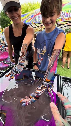 Body Marbling Paint Dip by BLVisuals at Return to the River Festival 183