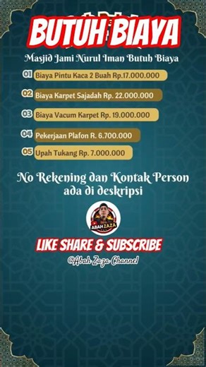 Mosques Need Funds‼️@MUHAIYAN-KepulauanRiau ##infak #alms #charity #fyp #spotlight #short