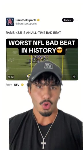 Lucas Barbu on Instagram: "This might never be topped…a nose tackle returning a blocked kick to destroy a +3.5 spread #nfl #nflbetting #badbeats #philadelphiaeagles #losangelesrams #jalenhurts"