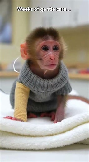 #baby Poor Baby Monkey’s Emotional Journey — You Won’t Believe His Comeback”“This Poor Baby Monke😢❤️