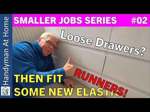 How To Replace Wardrobe Drawer Runners - Fixing A Loose Drawer