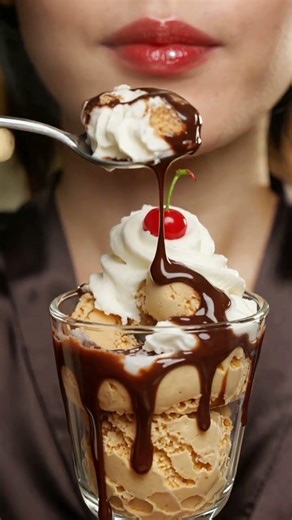 She Can't Stop Eating This Giant Sundae 🍨