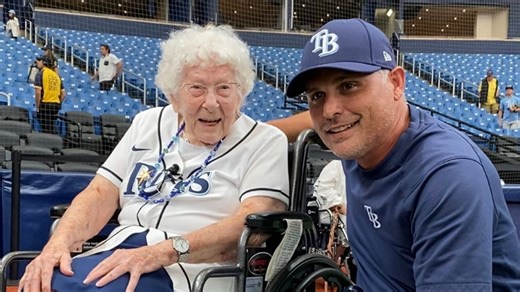 106 years in the making: Rays superfan gets celebrity treatment at the Trop