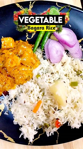 Vegetable Bagara Rice 😍 #shorts #viralvideo #vegetablebagararice