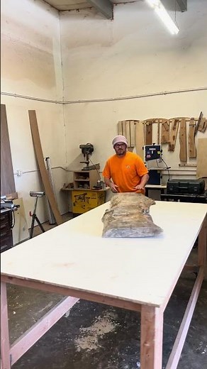 Woodworking: How To Flatten/Surface A Live Edge Wood Slab Part One