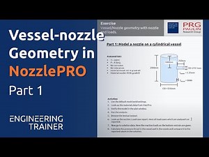 Vessel-nozzle geometry in NozzlePRO (Part 1)