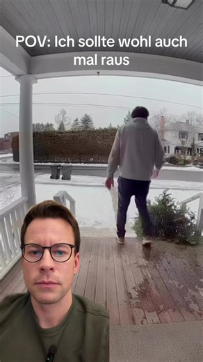 Wen hab ich erwischt? Zuhause passieren die meisten Unfälle. Merksatz für euch - ist es Draußen weiß, ist es rutschig, wie man weiß. Morgen früh bitte nicht nachmachen. #winter #love #spass #fyp #viralvideos