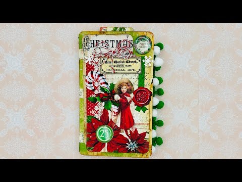 Junk Mail Envelope Journal | #BotanicalChristmasChallenge | #DTPthejunkjournalstudio