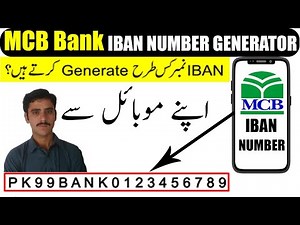 how to generate mcb bank iban number means international account number mcb iban generator