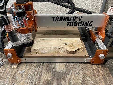Live- CNC cutting a plaque for my friend