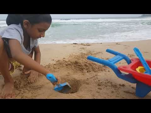 #Kids#Play How to Play with Sandy beach --- Kids Beach Playing Time