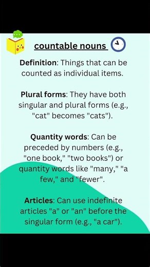 Can You Count It? Countable vs. Uncountable Nouns🤔