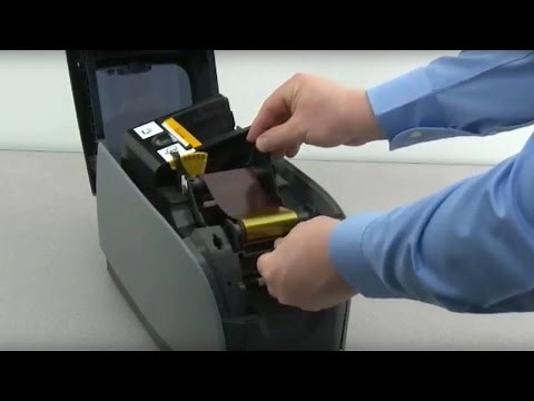 Zebra ZXP Series 1 ID Card Printer - How to Load Ribbon