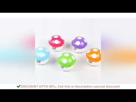 Small Vacuum Cleaner for Creative Desktop Vacuum Cartoon Mushroom Mini Keyboard Dust Collector