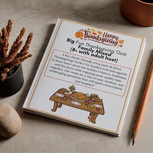 Thanksgiving Trivia Pack for Kids & Families – Fun Holiday Quiz (ages 8 ) - Etsy
