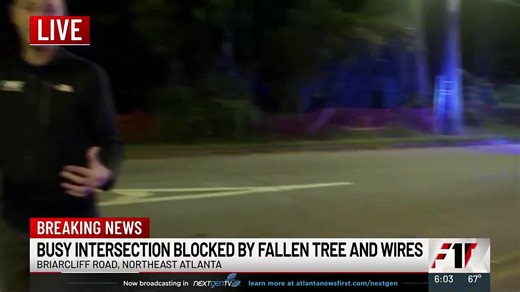 FIRST ALERT TRAFFIC - A big tree and wires are blocking Briarcliff and Shallowford Roads in northeast Atlanta. The roads are blocked in both directions. 230 customers are without power. Georgia Power puts restoration time at 10:00 a.m. It's not clear on when the roads will open back up. | Don Shipman