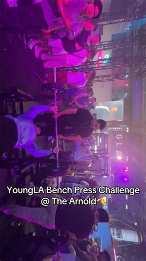 YoungLA Bench Press Challenge #fitness