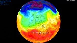 178K views · 1.4K reactions | Temperature forecast at 850 hpa from November 2 to 11, 2023 Data map Meteociel.fr Video Cyclone Of Rhodes | Cyclone Of Rhodes | Facebook