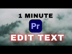 How to Edit Text in Adobe Premiere Pro | Step-by-Step Tutorial for Beginners #premierepro #edittext