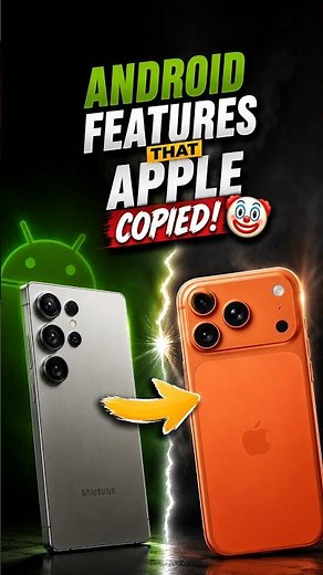 Android Features That Apple Copied! 🤡 #apple #android #shorts