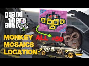 GTA 5: All 50 Monkey Mosaics Locations Guide | Unlock Go Go Monkey Blista | 4K 60FPS