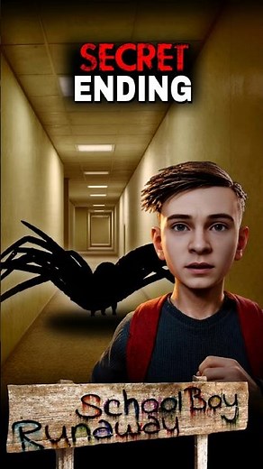 SCHOOLBOY RUNAWAY SECRET ENDING 😱 #schoolboyrunaway #horrorgame #stealthgameplay #android #shorts