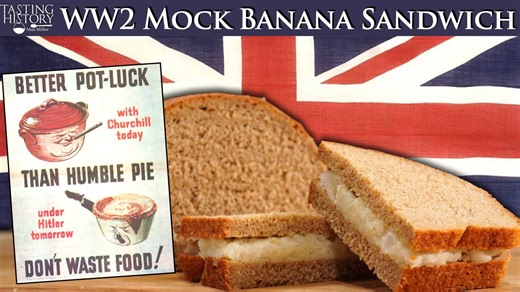 World War 2 Rations: Fake Banana Sandwich