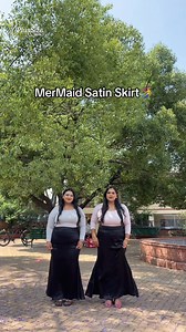 11K views · 485 reactions | "Bohemian dreams woven into satin threads. This skirt is a tribute to timeless style and free-spirited fashion."#satin #skirt #mermaid #dance #outdoor #fyp #viral | Plus Size Nepal | Facebook