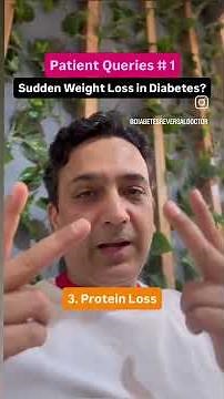 Patient Queries #1 Sudden weight loss in diabetes #diabetes #diabetesreversal #health #doctor