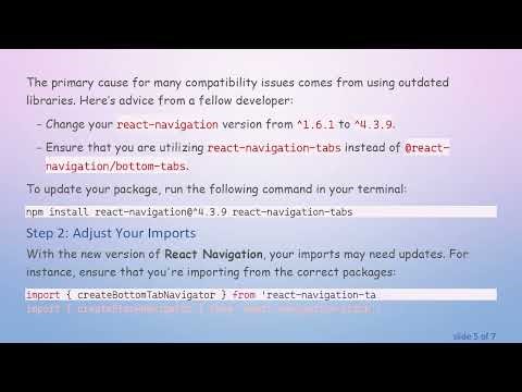 Resolving the React Component Requirement for Route in React Navigation