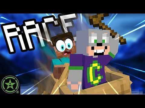 Bobsled Racing Through a Mountain - Minecraft!