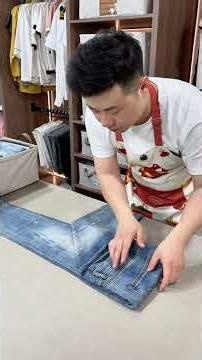 How to fold jeans without creases or deformation