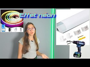 Comment installer un ruban LED RGB dans sa chambre avec des profilés d'angle #DIY #led #tutorial